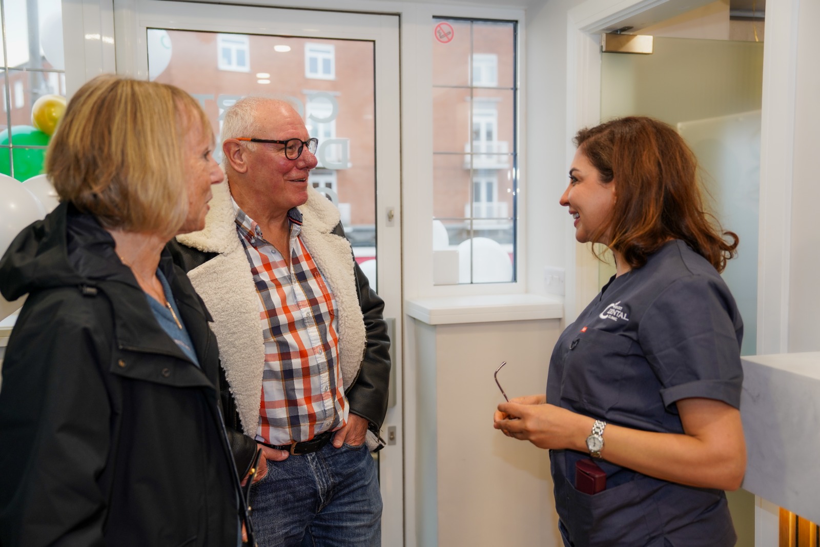 Dentist and patients at Court Dental